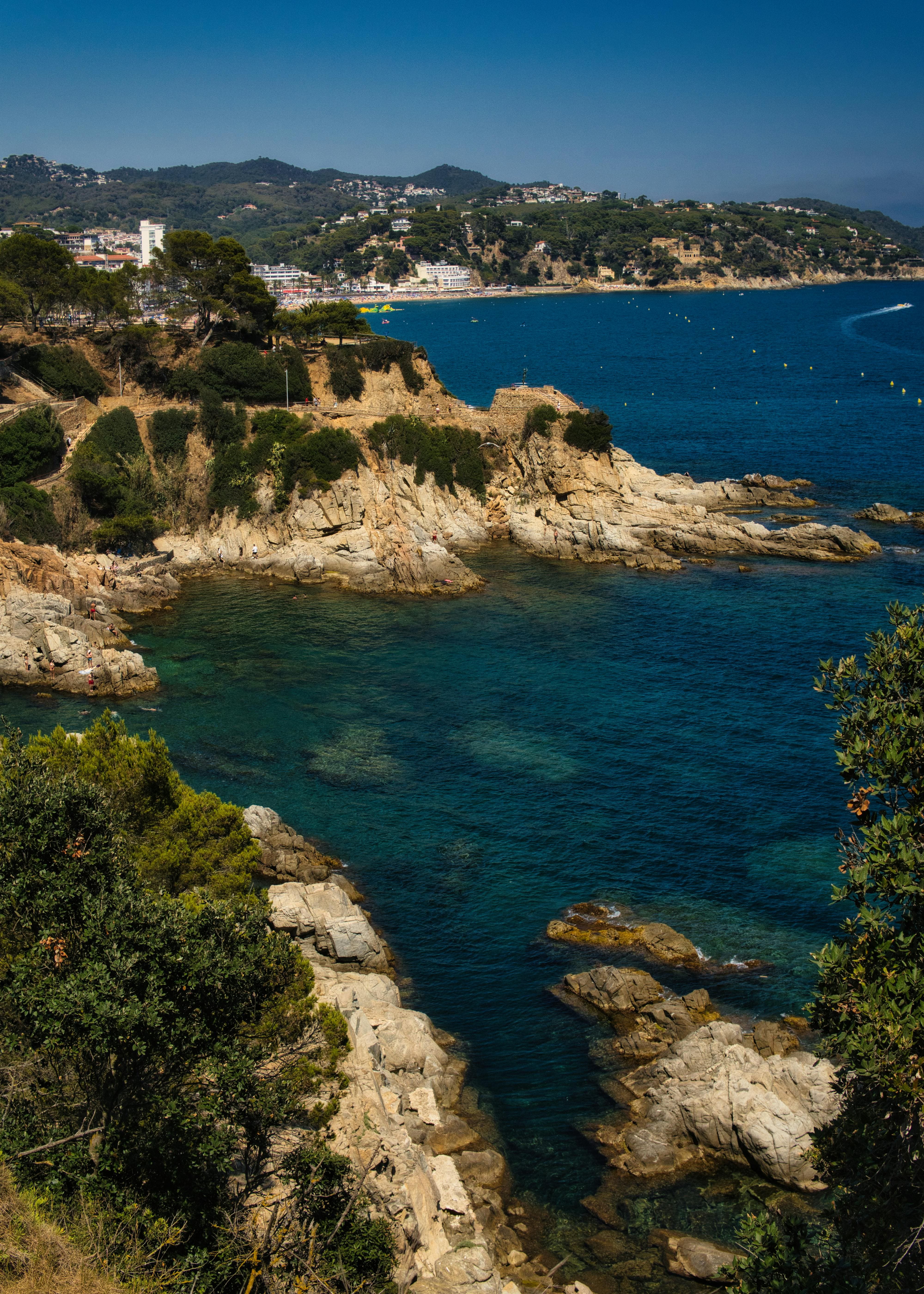 Cala turquesa aérea